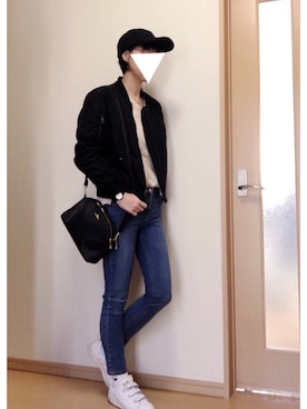 「STUDIOUS（ステュディオス）のアイテム（腕時計）」を使った、yukaさん（レディース・163cm）の春コーディネート