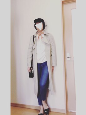 「Daniel Wellington」｜「アイテム（トレンチコート）」を使った、yukaさん（レディース・163cm）の春コーディネート