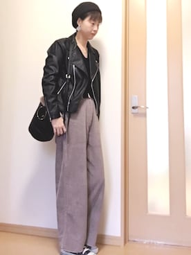 「アイテム（ピアス（両耳用））」を使った、yukaさん（レディース・163cm・30代）の秋コーディネート