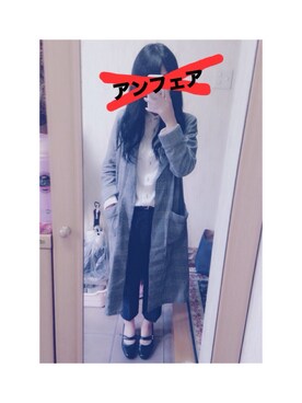 「BACK NUMBER（バックナンバー）のアイテム（チェスターコート）」を使った、Setsuko.さん（レディース・158cm）の秋コーディネート