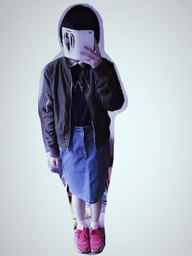 「C.D.S BASIC（シーディーエスベーシック）のアイテム（スウェット）」を使った、Setsuko.さん（レディース・158cm）の冬コーディネート