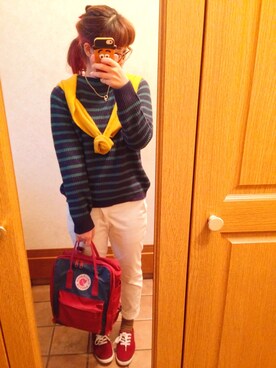 「カンケンBAG」｜i、manaさん（レディース・161cm）の秋コーディネート