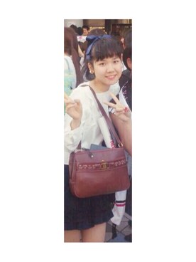 「DHOLIC（ディーホリック）のアイテム（ヘアゴム）」を使った、Hさん（レディース・162cm）の夏コーディネート