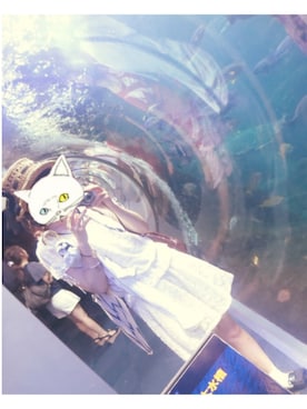 「pink trick（ピンクトリック）のアイテム」を使った、Hさん（レディース・162cm）の夏コーディネート