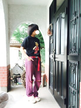 「MASH（マッシュ）のアイテム」を使った、たひちゃんさん（レディース・165cm）の夏コーディネート