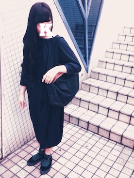 「tricot COMME des GARCONS（トリココムデギャルソン）のアイテム（その他シューズ）」を使った、komeさん（レディース・160cm）の春コーディネート