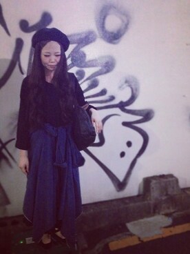 「tricot COMME des GARCONS（トリココムデギャルソン）のアイテム（その他シューズ）」を使った、komeさん（レディース・160cm）の夏コーディネート
