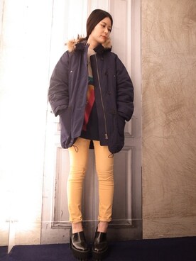 「ISABEL MARANT（イザベルマラン）のアイテム（ジャケット/アウター）」を使った、g-GIEMAISONSTAFFさん（レディース・165cm）の冬コーディネート