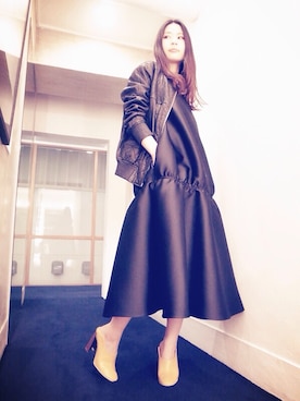 「ISABEL MARANT（イザベルマラン）のアイテム（ブルゾン）」を使った、g-GIEMAISONSTAFFさん（レディース・165cm）の冬コーディネート
