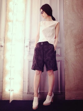 「DRIES VAN NOTEN（ドリスヴァンノッテン）のアイテム（パンツ）」を使った、g-GIEMAISONSTAFFさん（レディース・165cm）の冬コーディネート