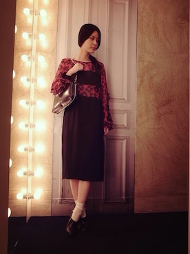 「DRIES VAN NOTEN（ドリスヴァンノッテン）のアイテム（ワンピース/ドレス）」を使った、g-GIEMAISONSTAFFさん（レディース・165cm）の春コーディネート