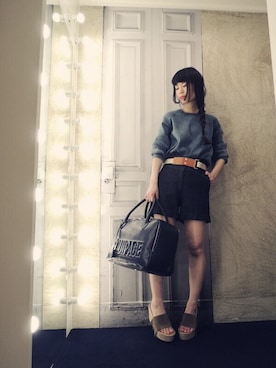 「Chloe（クロエ）のアイテム」を使った、g-GIEMAISONSTAFFさん（レディース・165cm）の春コーディネート