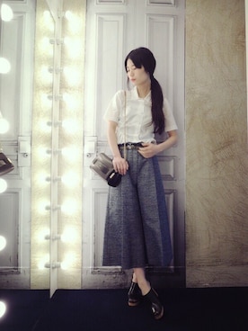 「Chloe（クロエ）のアイテム（バッグ）」を使った、g-GIEMAISONSTAFFさん（レディース・165cm）の春コーディネート