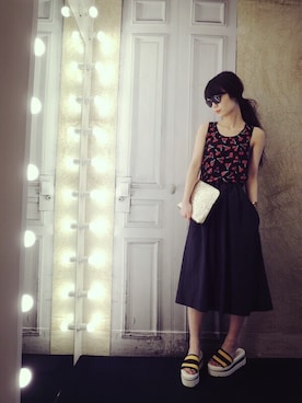 「STELLA McCARTNEY（ステラマッカートニー）のアイテム」を使った、g-GIEMAISONSTAFFさん（レディース・165cm）の春コーディネート