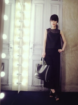 「MARNI（マルニ）のアイテム（パンツ）」を使った、g-GIEMAISONSTAFFさん（レディース・165cm）の春コーディネート