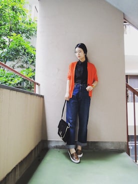 「DRIES VAN NOTEN（ドリスヴァンノッテン）のアイテム（シューズ）」を使った、g-GIEMAISONSTAFFさん（レディース・165cm）の夏コーディネート