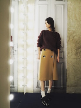 「DRIES VAN NOTEN（ドリスヴァンノッテン）のアイテム（シューズ）」を使った、g-GIEMAISONSTAFFさん（レディース・165cm）の夏コーディネート