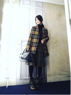 「MARNI（マルニ）のアイテム（ジャケット/アウター）」を使った、g-GIEMAISONSTAFFさん（レディース・165cm）の秋コーディネート