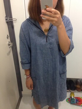「アイテム（アンクレット、ピンク系）」を使った、akiさん（レディース・150cm）の夏コーディネート