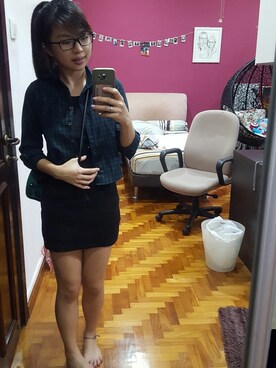 「アイテム（ボディバッグ/ウエストポーチ、グリーン系）」を使った、XCFさん（レディース・158cm）の夏コーディネート