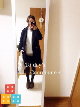 「31 Sons de mode（トランテアン　ソン　ドゥ　モード）のアイテム（その他アウター）」を使った、ni-ka☆さん（レディース・153cm）の冬コーディネート