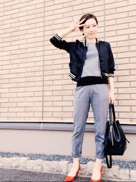 「GROWZE（グローゼ）のアイテム」を使った、マリーさん（レディース・163cm）の秋コーディネート