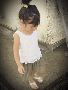 R♡Rさん（キッズ・100cm）の夏コーディネート