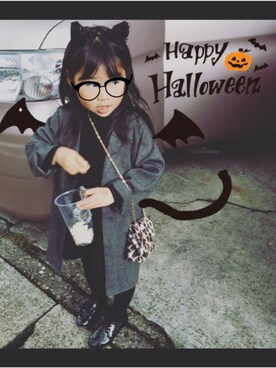 「halloween」｜「アイテム（その他シューズ）」を使った、R♡Rさん（キッズ・110cm）の秋コーディネート