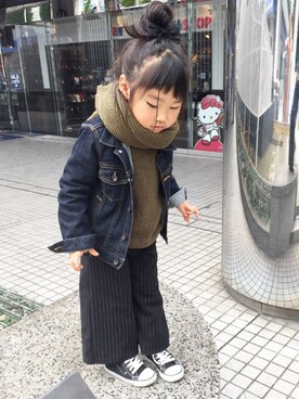 「ROPE' PICNIC（ロペピクニック）のアイテム（ジャケット/アウター）」を使った、R♡Rさん（キッズ・110cm）の春コーディネート