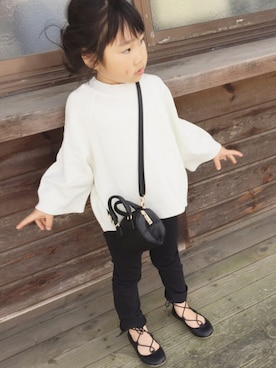 「ドラフトGAP」｜「アイテム（その他シューズ）」を使った、R♡Rさん（キッズ・110cm）の春コーディネート