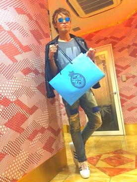 しんげんさん(メンズ・183cm)の春コーディネート