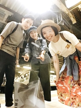 「BEAMS BOY（ビームスボーイ）のアイテム（その他）」を使った、欣欣さん（レディース・150cm）の春コーディネート
