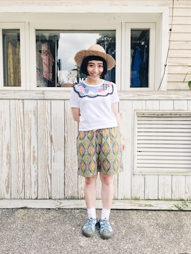 「アイテム（その他）」を使った、欣欣さん（レディース・150cm）の夏コーディネート