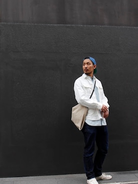 「アイテム（カバーオール）」を使った、VANKERCLOSETさん（メンズ・180cm・20代）の冬コーディネート