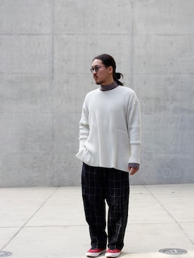 「superNova.（スーパーノヴァ）のアイテム」を使った、VANKERCLOSETさん（メンズ・185cm）の冬コーディネート