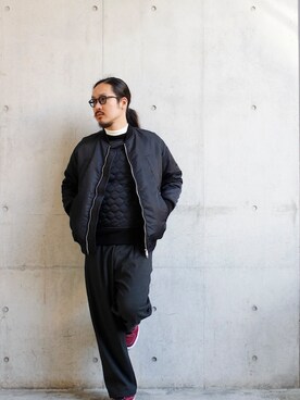 「superNova.（スーパーノヴァ）のアイテム」を使った、VANKERCLOSETさん（メンズ・185cm）の冬コーディネート