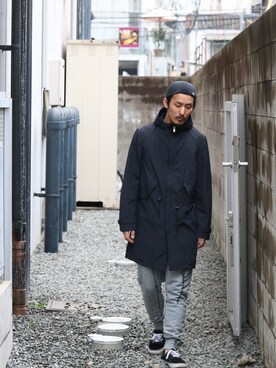 「1sin（イッシン）のアイテム」を使った、VANKERCLOSETさん（メンズ・180cm）の春コーディネート