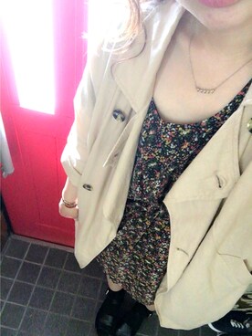 「アップヘア」｜「アイテム（その他）」を使った、kumaさん（レディース・158cm）の春コーディネート