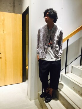 「Johnbull Private labo（ジョンブルプライベートラボ）のアイテム（ブルゾン）」を使った、kosukeさん（メンズ・180cm）の春コーディネート