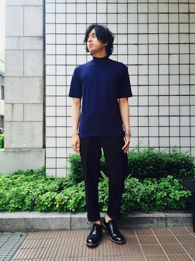 「Johnbull Private labo（ジョンブルプライベートラボ）のアイテム（スラックス）」を使った、kosukeさん（メンズ・180cm）の春コーディネート