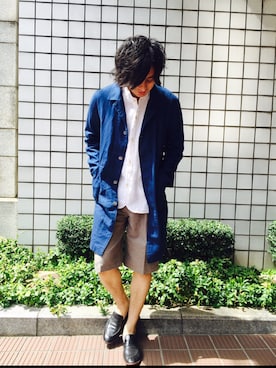 「Johnbull Private labo（ジョンブルプライベートラボ）のアイテム（ドレスシューズ）」を使った、kosukeさん（メンズ・180cm）の春コーディネート