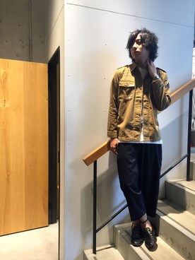「Johnbull Private labo（ジョンブルプライベートラボ）のアイテム（ドレスシューズ）」を使った、kosukeさん（メンズ・180cm）の夏コーディネート