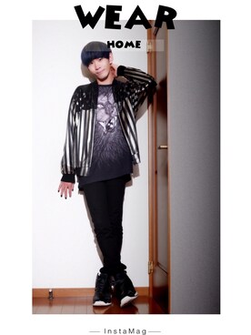 「星条旗」｜「アイテム（その他アウター）」を使った、Naoya Takinamiさん（メンズ・178cm）の秋コーディネート