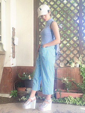 矢部ユウナさん（レディース・152cm）の夏コーディネート