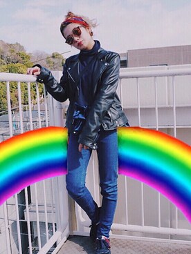 矢部ユウナさん(レディース・153cm)の冬コーディネート