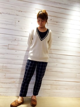 「EMU Australia（エミューオーストラリア）のアイテム」を使った、松尾　みずほさん（レディース・160cm）の冬コーディネート