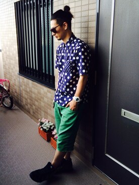 110さん（メンズ・168cm）の夏コーディネート