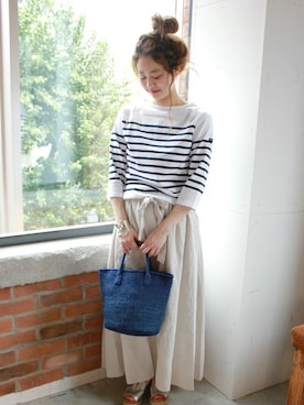 「maypol（マイポル）のアイテム」を使った、asanoさん（レディース・158cm）の春コーディネート