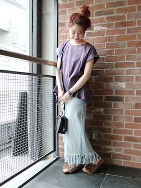 asanoさん（レディース・158cm）の夏コーディネート