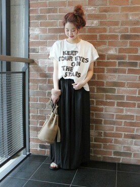 「COMMON PROJECTS（コモンプロジェクト）のアイテム」を使った、asanoさん（レディース・158cm）の夏コーディネート
